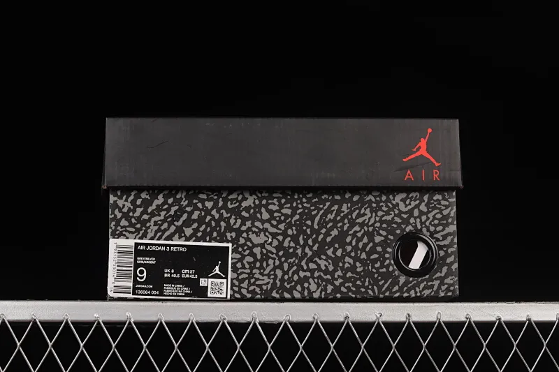 All categories Air Jordan Jordan series basketball shoes Air Jordan 3 Air Jordan 3 "Wolf Grey" AJ3 Joe 3 Wolf Gray 136064-004